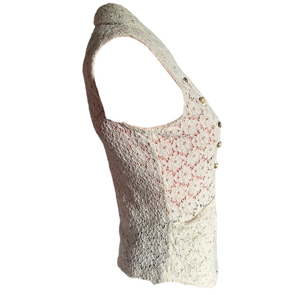 Ivory Lace Vest - Med - Picture 2 of 5